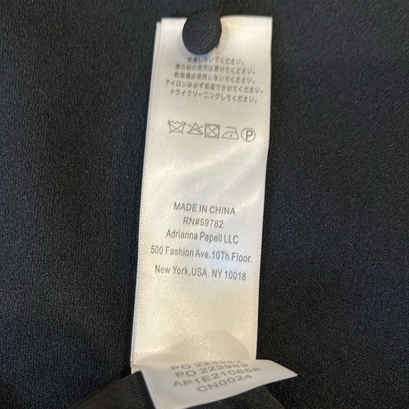 Adrianna Papell Crew Neck Sleeveless Cascading Ruffle High-Low Dress Size 8 - Picture 10 of 12